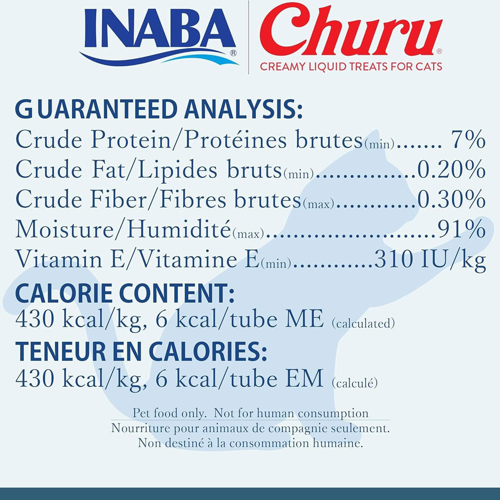 Inaba Churu Chicken with Scallop Puree Grain-Free Lickable Treat for Cats