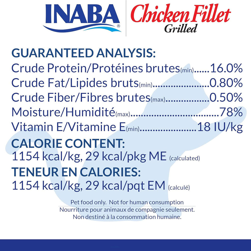 Inaba Grilled Chicken Fillet in Shrimp Flavored Broth Cat Treat