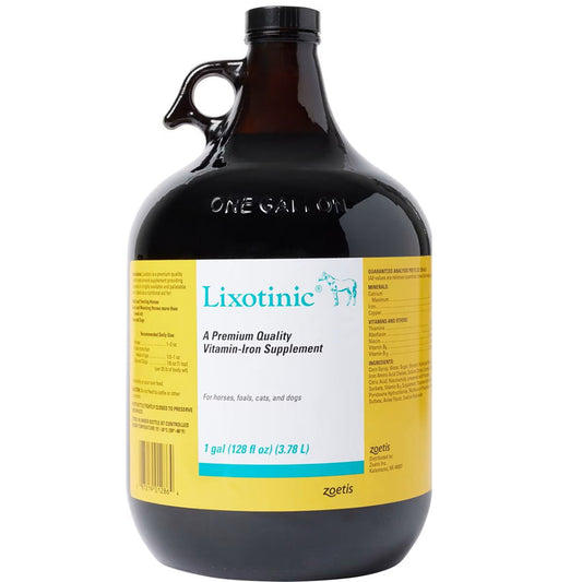 Lixotinic Liquid Vitamin & Mineral Supplement for Horses, Cats and Dogs - 1 Gallon or 3.78L