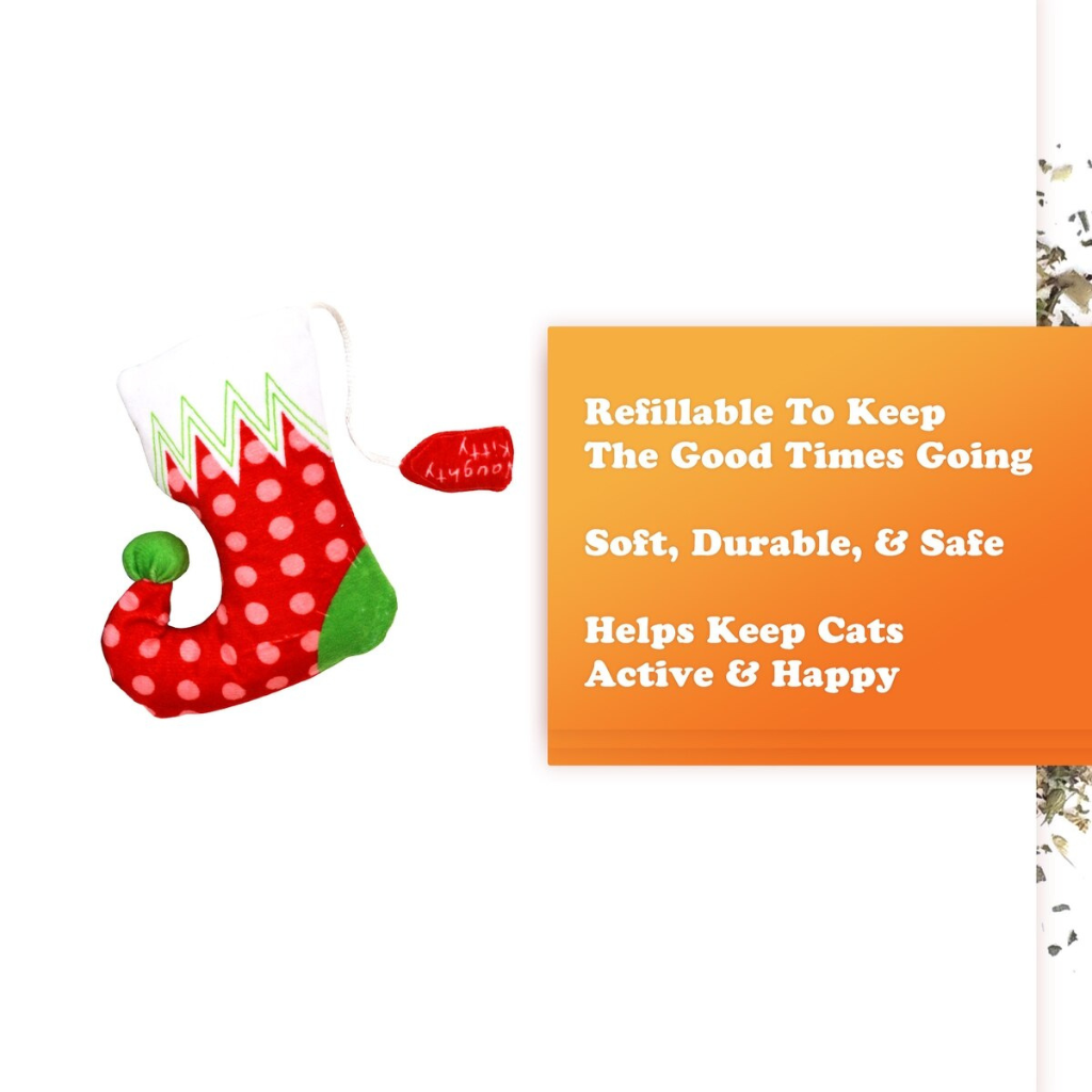 Meowijuana Refillable Get Stuffed Stocking Catnip Toy - Catnip Toys 6