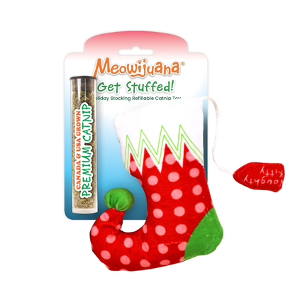 Meowijuana Refillable Get Stuffed Stocking Catnip Toy - Catnip Toys 1