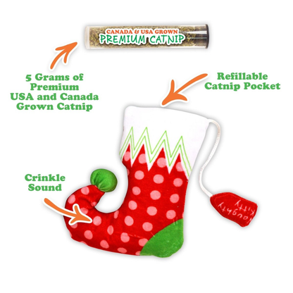 Meowijuana Refillable Get Stuffed Stocking Catnip Toy - Catnip Toys 2