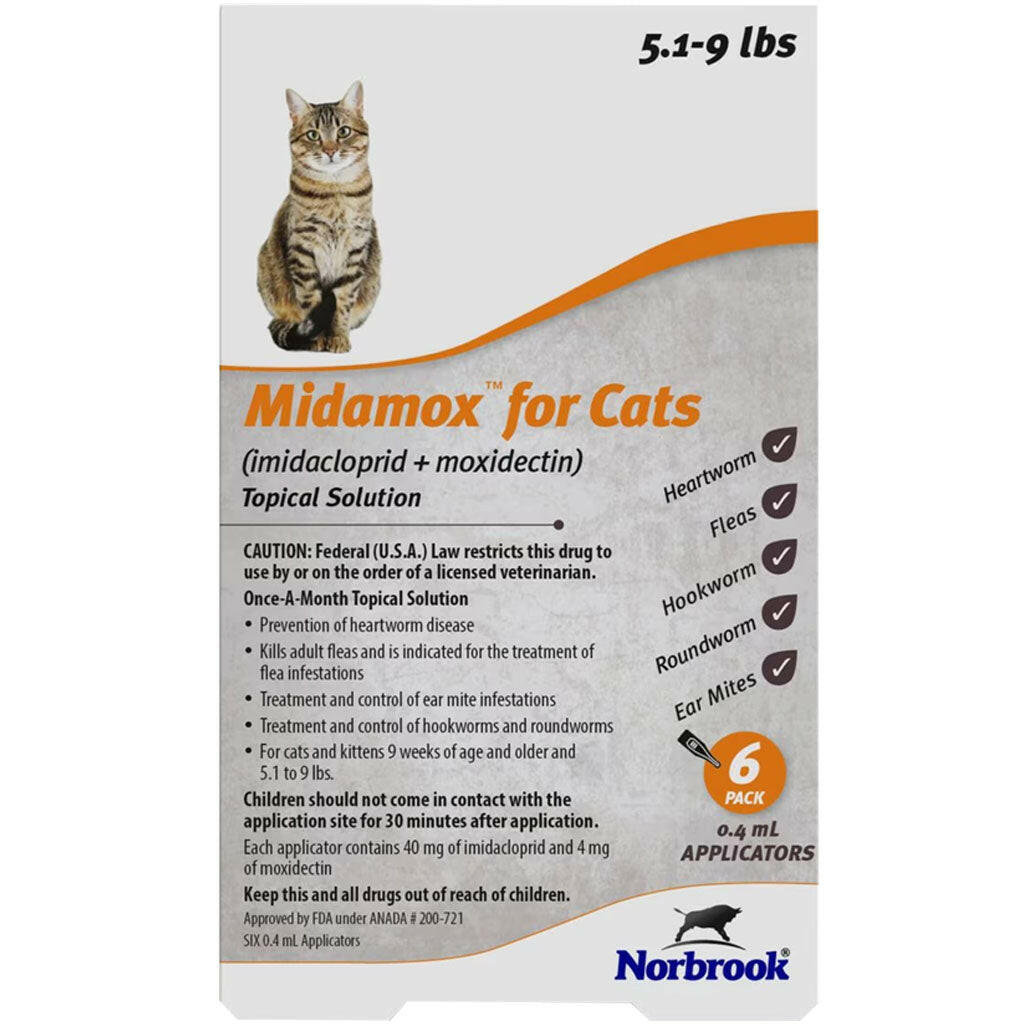 Midamox for Cats, 5.1-9 lbs