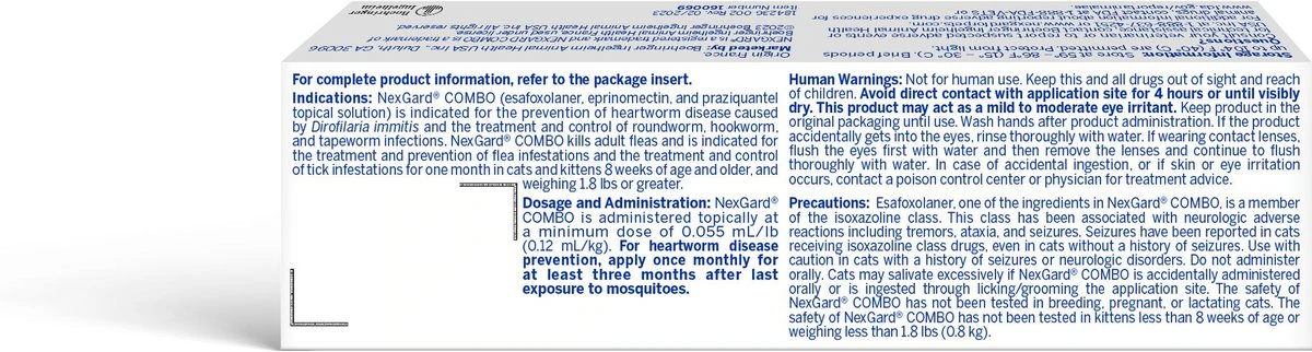 NexGard COMBO Topical for Cats