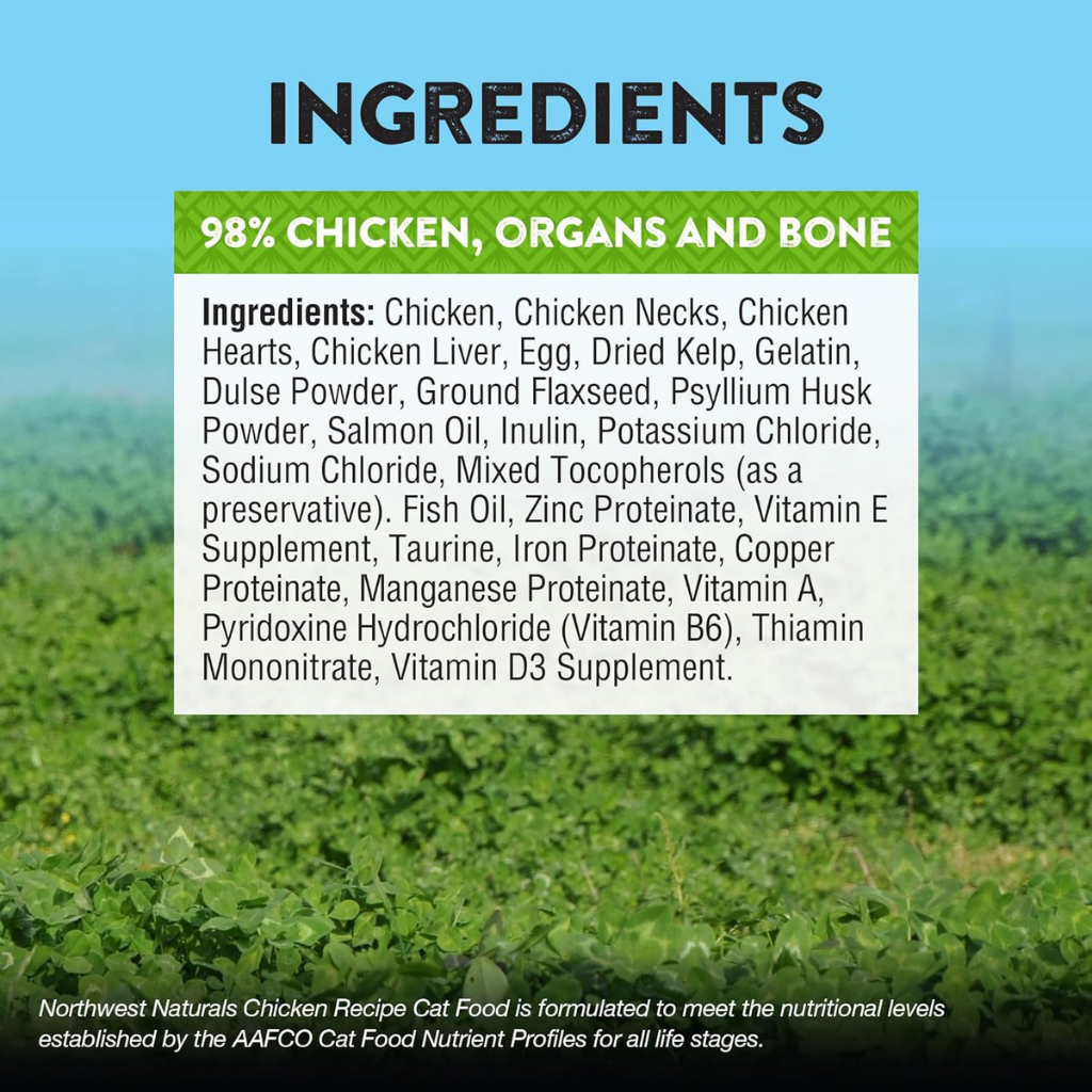 Northwest Naturals Freeze-Dried Chicken Recipe Raw Diets for Cats (11 oz) - Cat Food 4
