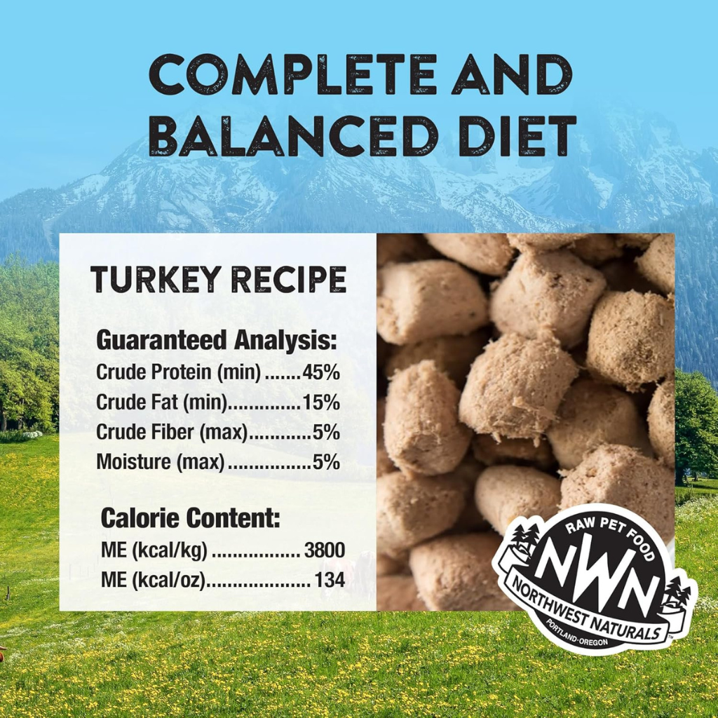 Northwest Naturals Freeze-Dried Turkey Recipe Raw Diets for Cats (11 oz) - Cat Food 2