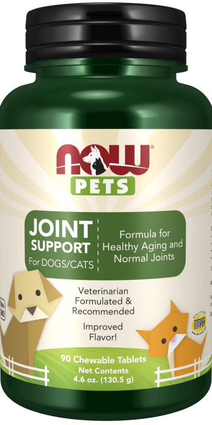 NOW Pets Joint Support Dog & Cat Supplement 90 count - Dog & Cat Supplements & Vitamins 1