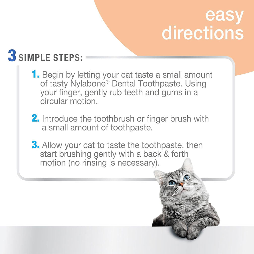 Nylabone Advanced Oral Care Original Flavor Cat Dental Kit