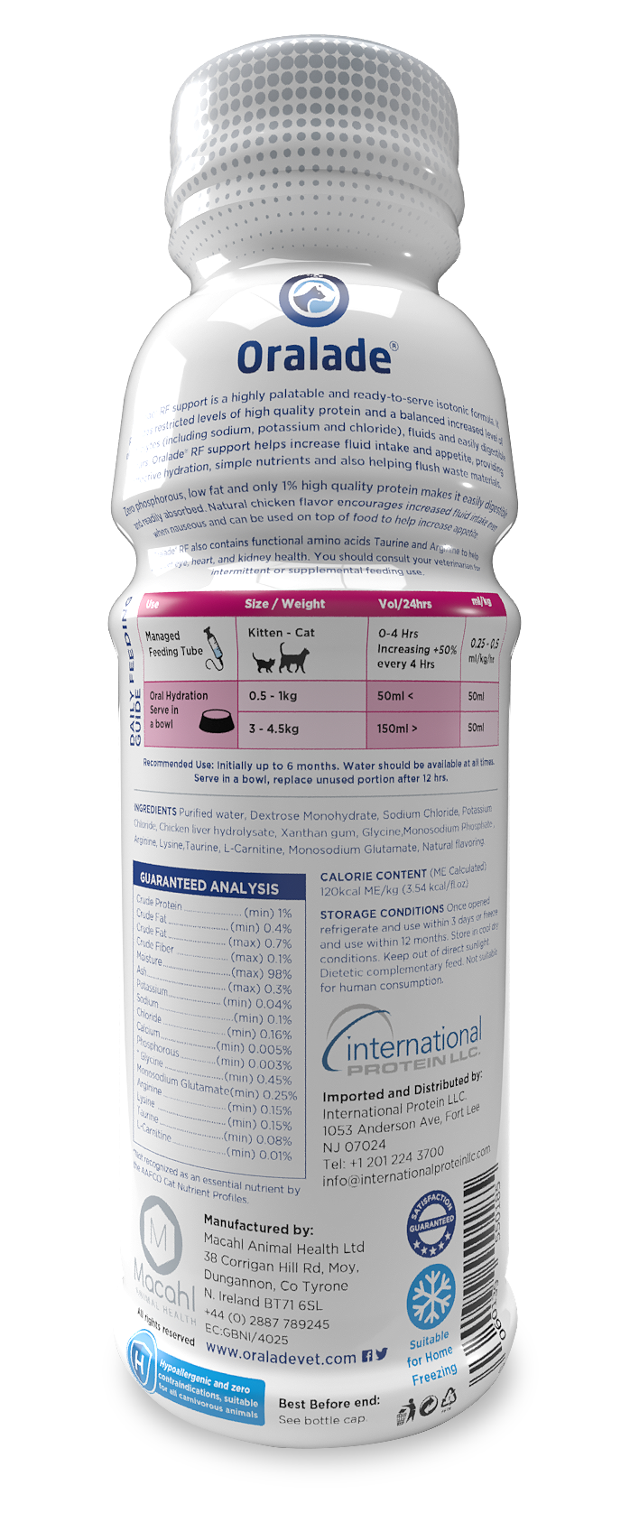 Oralade RF Support Liquid Urinary Supplement for Cats