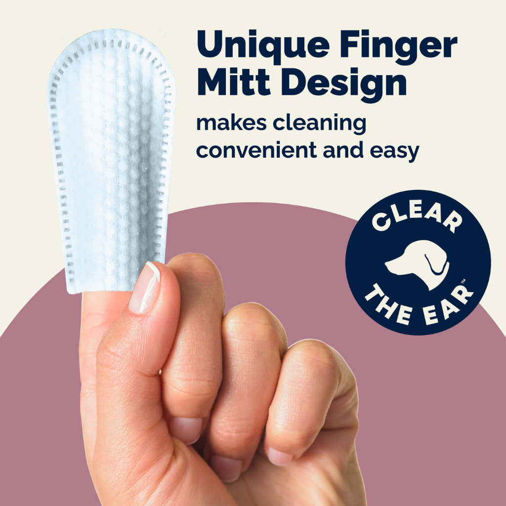 Oticbliss Ear Cleaning Finger Mitts make ear care easy by cleaning, drying, and deodorizing in one step.