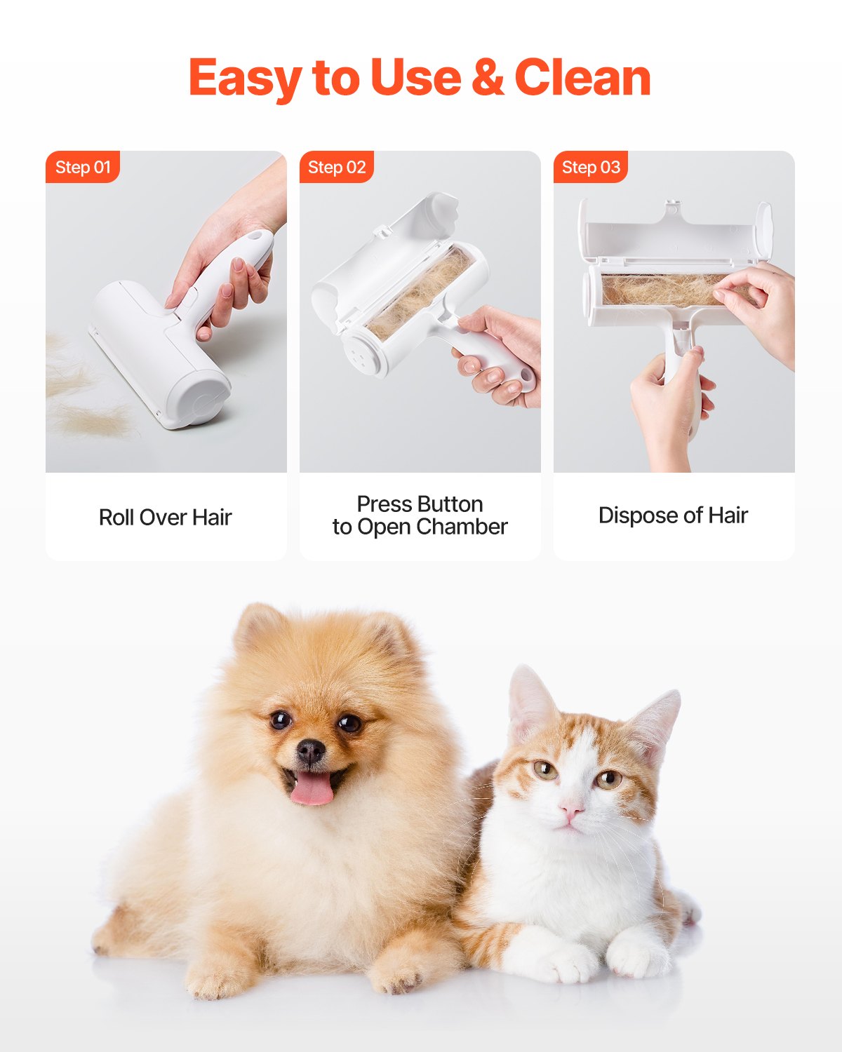 Pet Hair Remover and Reusable Lint Roller