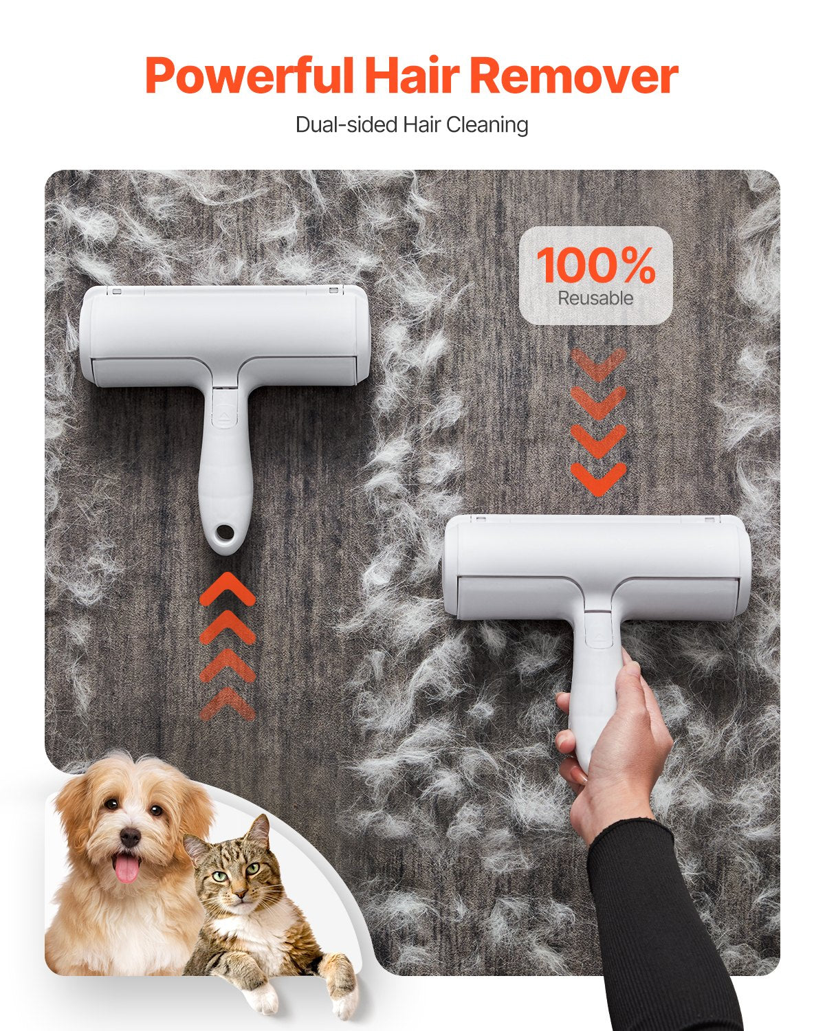 Pet Hair Remover and Reusable Lint Roller