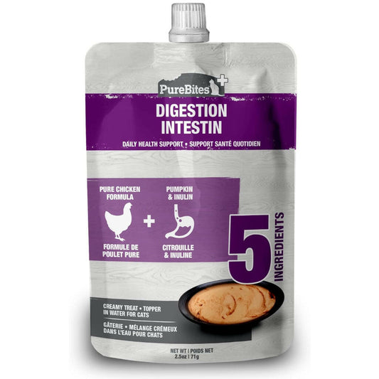 PureBites Plus Squeezables- Gut & Digestion Food Topping For Cat (2.5 oz)