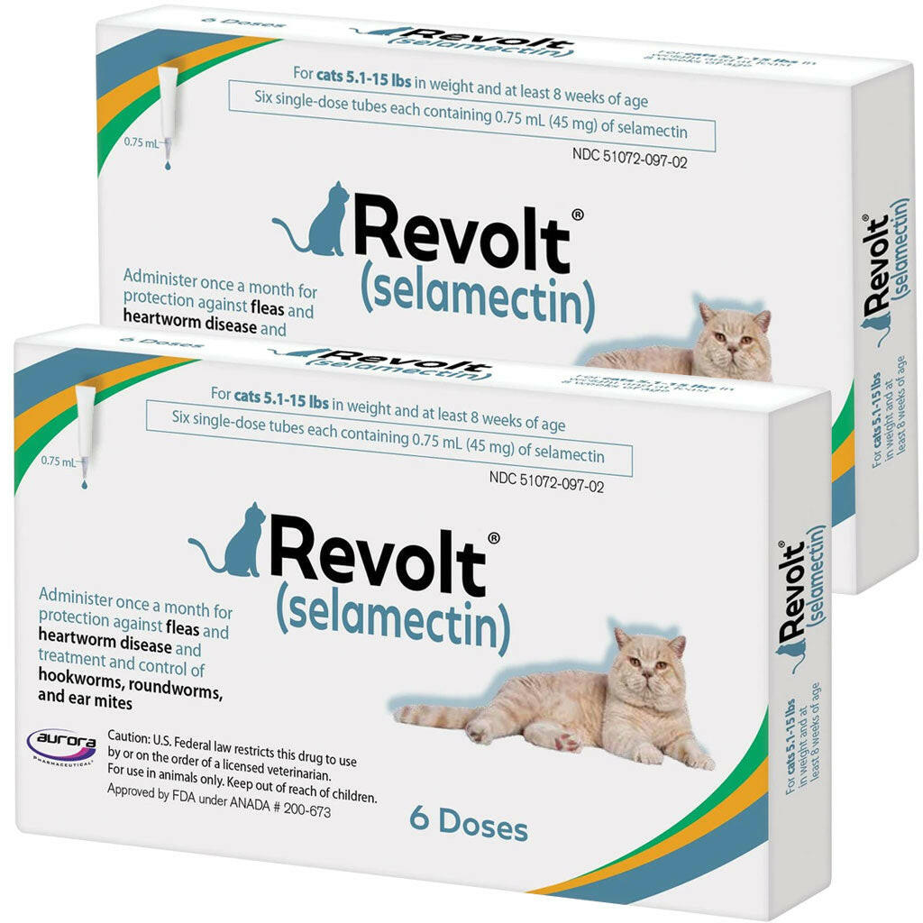 Revolt Topical Solution for Cats 5.1-15 lbs 12 doses