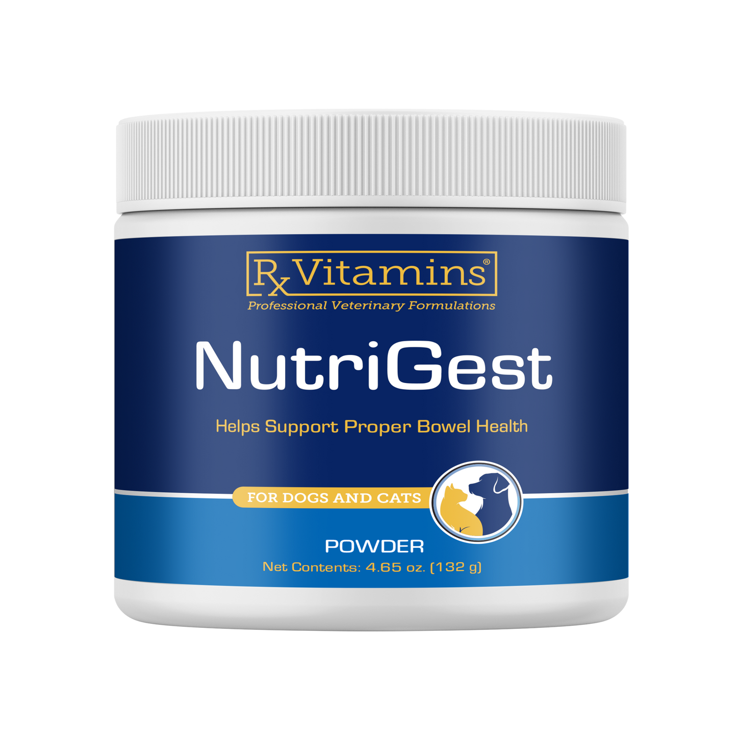 Rx Vitamins Nutrigest Powder Bowel Health Supplement For Dogs & Cats (132 g) - Dog & Cat Supplements & Vitamins 1
