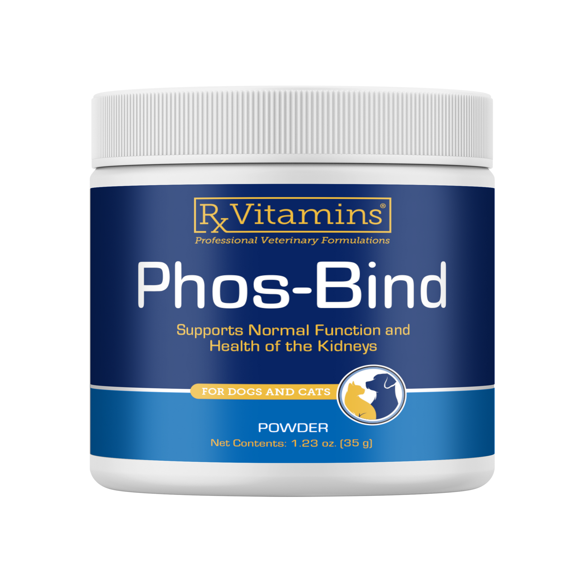 Rx Vitamins Phos-Bind Kidney Support Supplement For Dogs & Cats - 35g - Dog & Cat Supplements & Vitamins 8