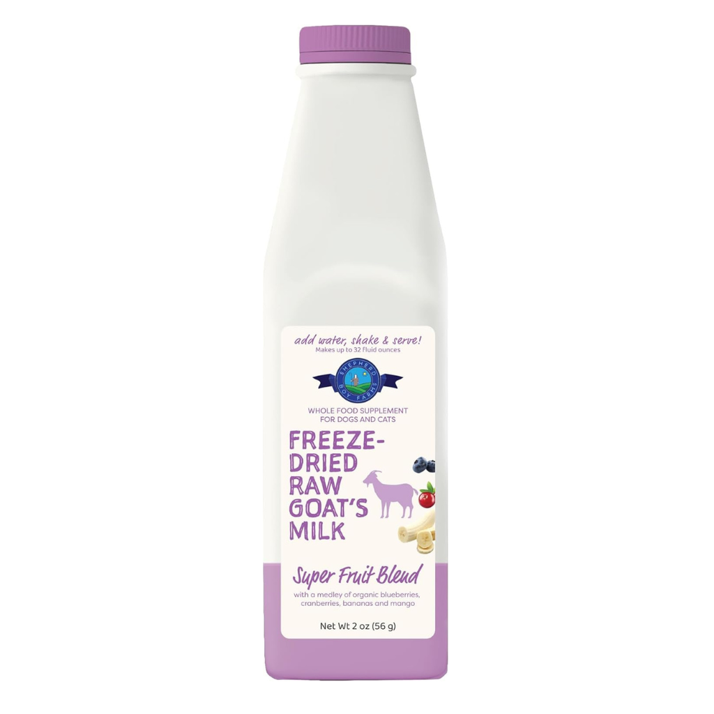 Shepherd Boy Farms Freeze Dried Raw Goat’s Milk - Super Fruit Blend / Makes 32 oz - Freeze-Dried Cat Food 17