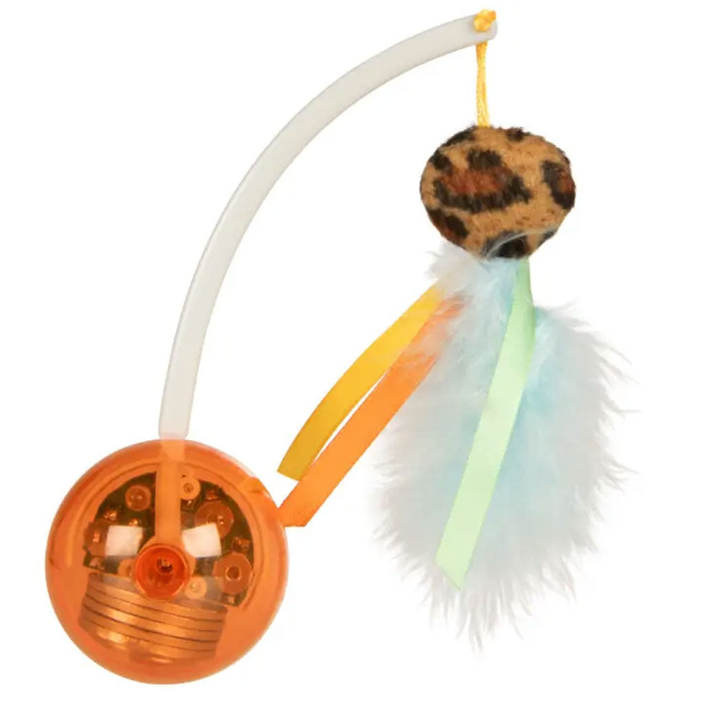 SmartyKat Instincts Twinkle Tipper Electronic Light Cat Toy with Self Righting Teaser Wand