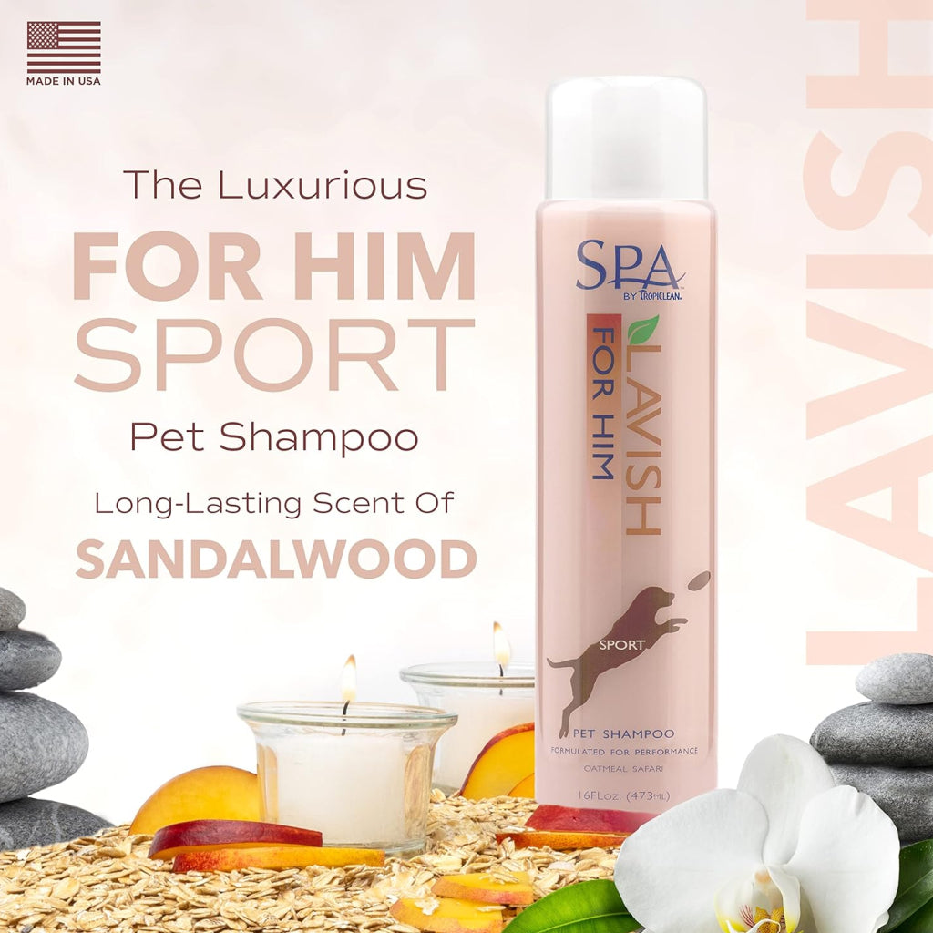 SPA by TropiClean Lavish For Him Shampoo for Pets (16oz)