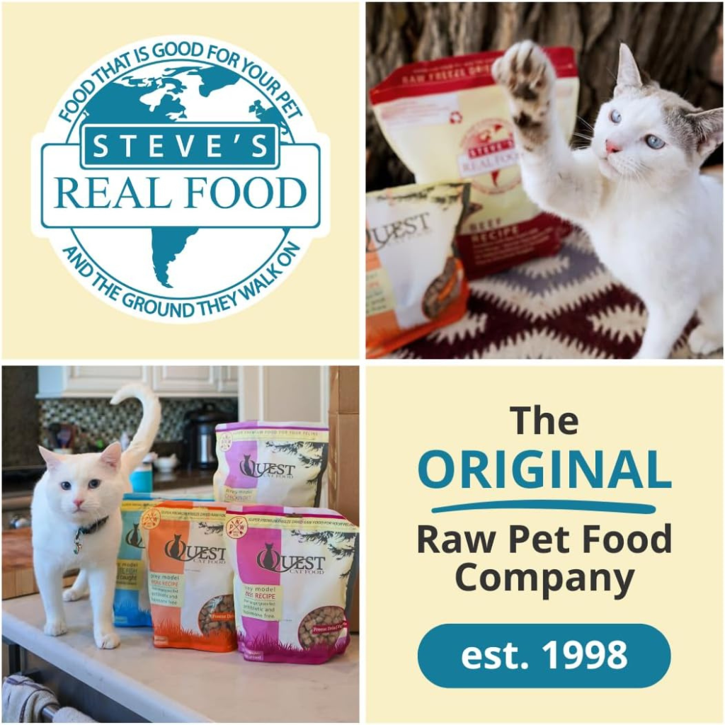Steve’s Real Food Quest Beef Recipe Freeze-Dried Cat Food (10 oz) - Cat Food 6