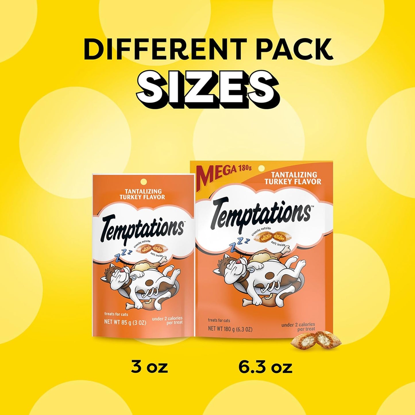 Temptations Classics Tantalizing Turkey Flavor Soft & Crunchy Treats for Cats