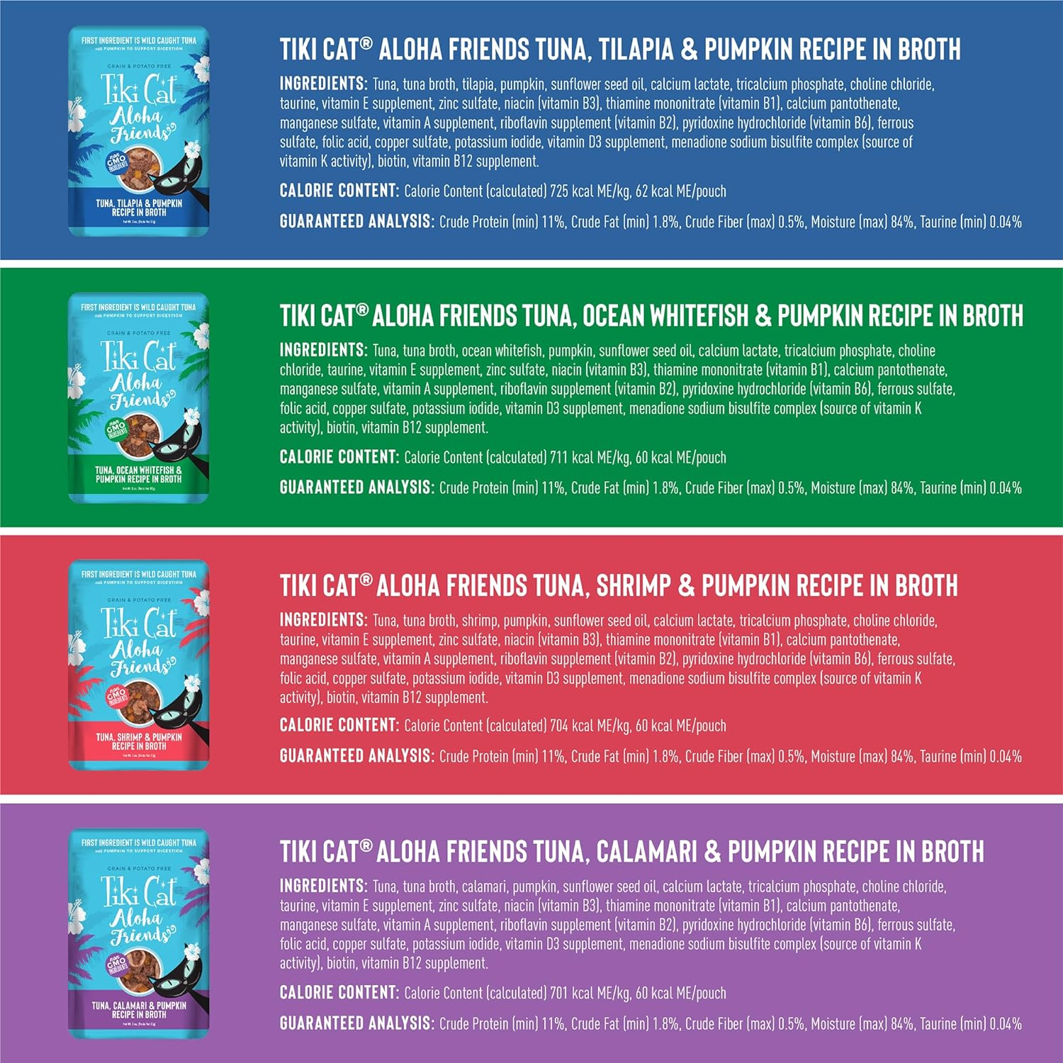 Tiki Cat Aloha Friends Variety Pack - Wet Cat Food 11