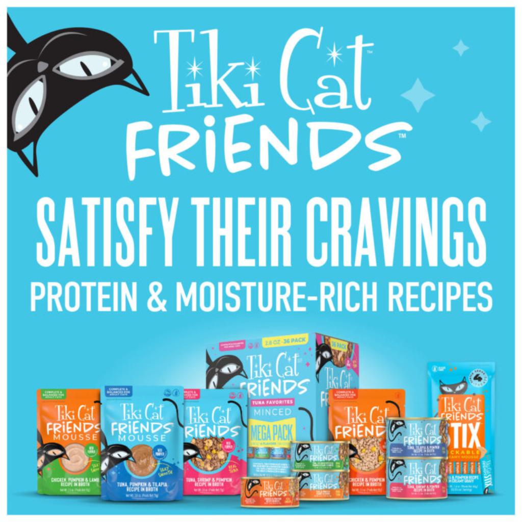 Tiki Cat Friends Stix Tuna & Pumpkin Recipe in Creamy Gravy Lickable Cat Treats (0.4 oz x 4 servings) - Cat Treats 9