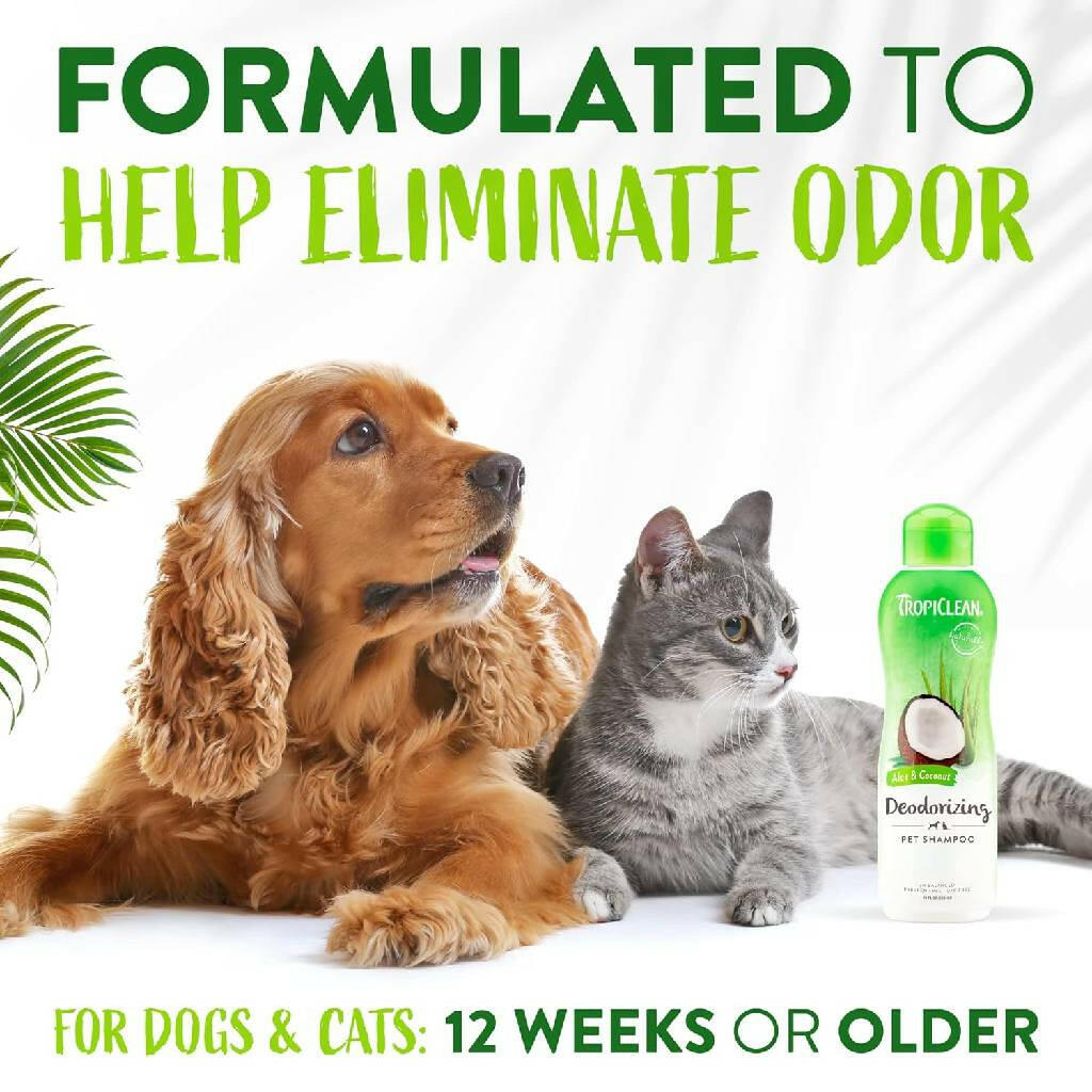 Tropiclean Aloe Moist Deodorizing Shampoo for Pets (20 oz)