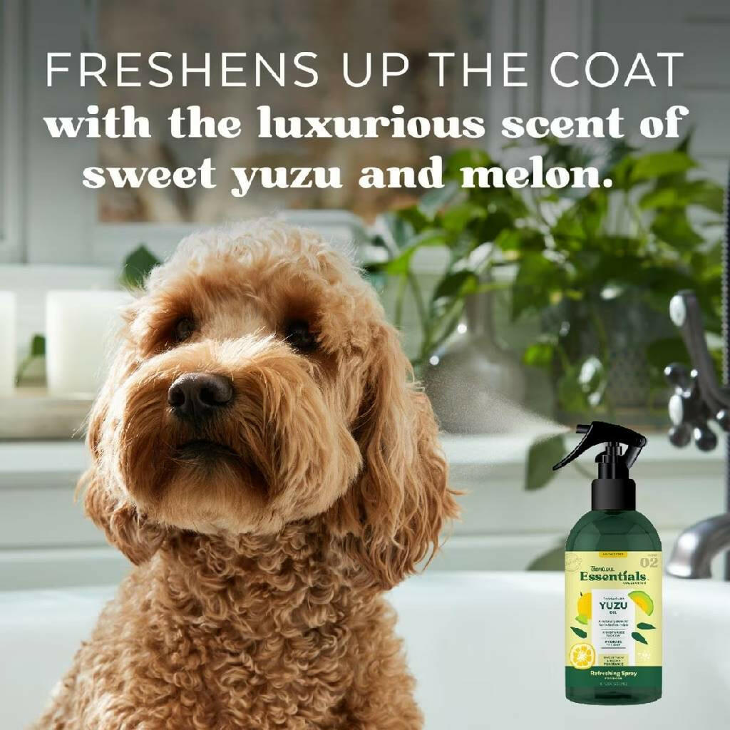 TropiClean Essentials Yuzu Fruit Deodorizing Spray For Dogs (8 oz)