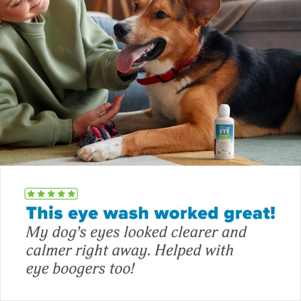 TropiClean HomeVet Soothing Eye Wash Liquid for Dogs & Cats - review