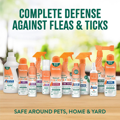 TropiClean Natural Flea + Tick Cat Shampoo (12 oz) - Cat Flea Shampoos & Sprays 5
