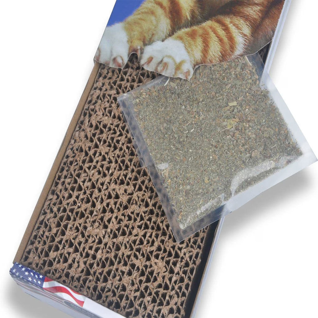 Van Ness Cat Scratcher Pad Toy with Catnip