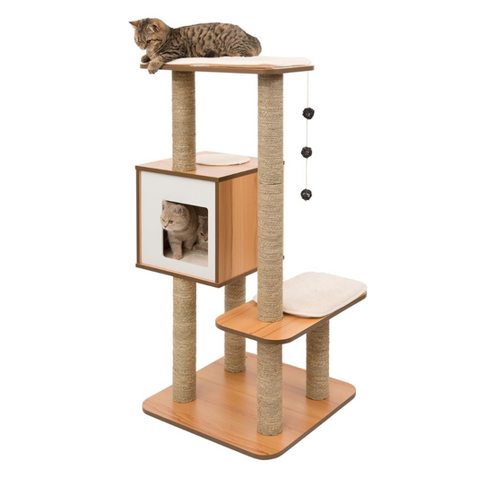 Vesper Walnut Cat Furniture with Very High Base - Cat Furniture Accessories 2