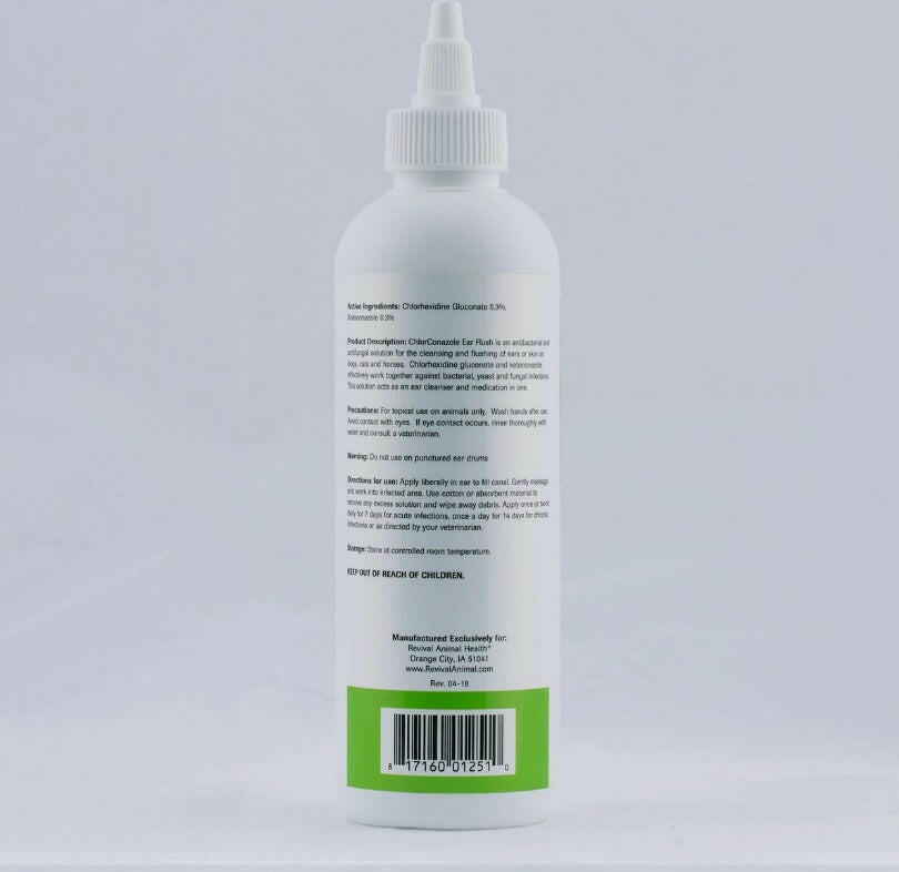 Bottle with label on the back