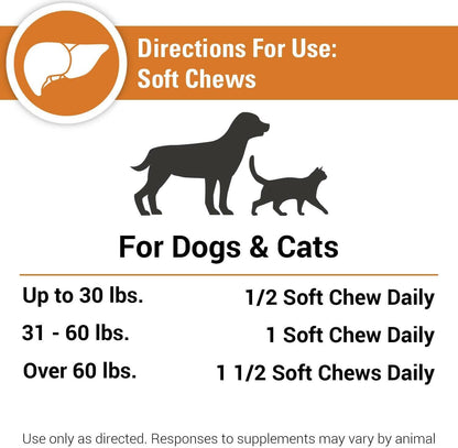 Vet Classics Liver Support Soft Chews for Dogs & Cats - 5