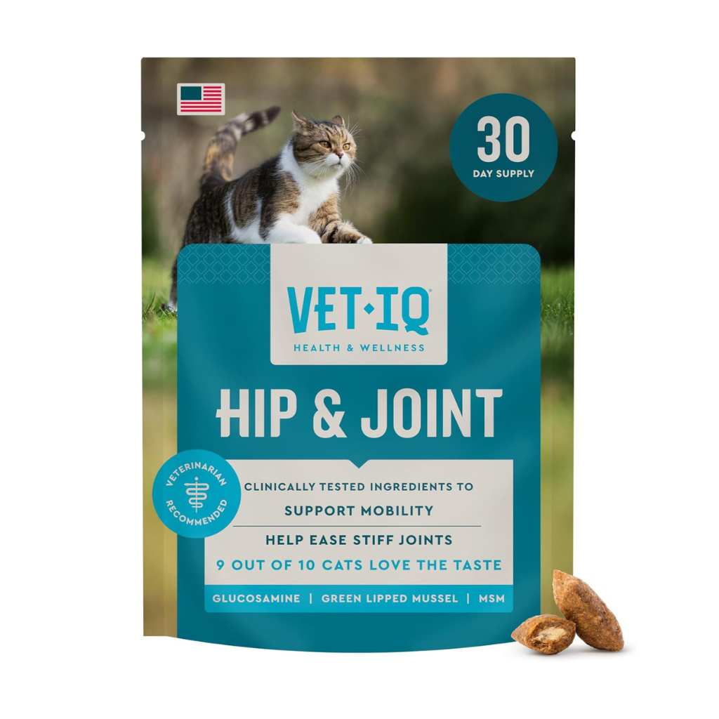Vet IQ Hip & Joint Treats for Cats (30 Day Supply) - Cat Treats 1