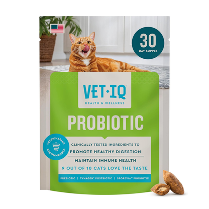 Vet IQ Probiotic Treats for Cats (30 Day Supply) - Dog Treats 1