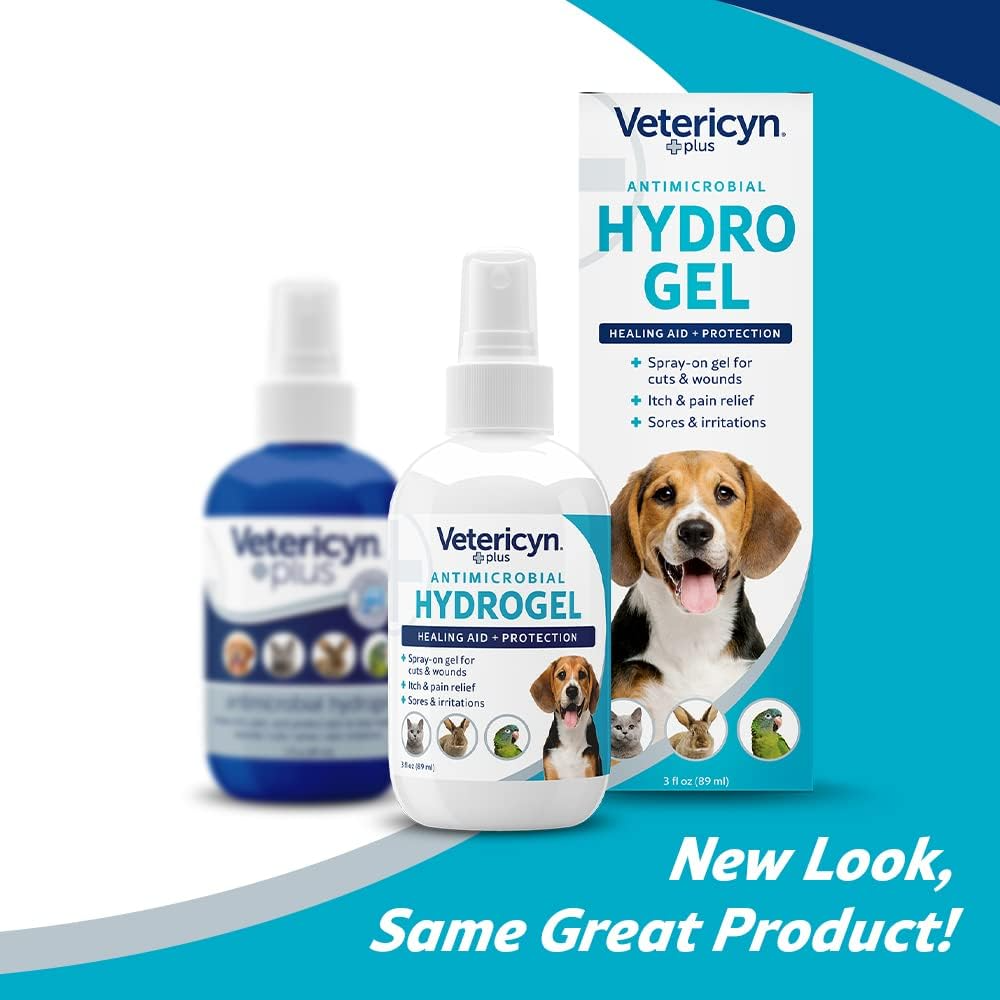 Vetericyn Plus Antimicrobial Wound & Skin Hydrogel Spray For Pets (3 oz)