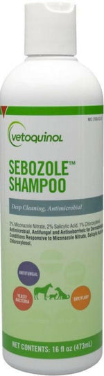 Sebozole Medicated Shampoo for Dogs, Cats & Horses