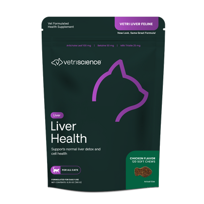 VetriScience Vetri Liver Support Supplement For Feline (120 Bite-Sized Chews) - Cat Supplements & Vitamins 3