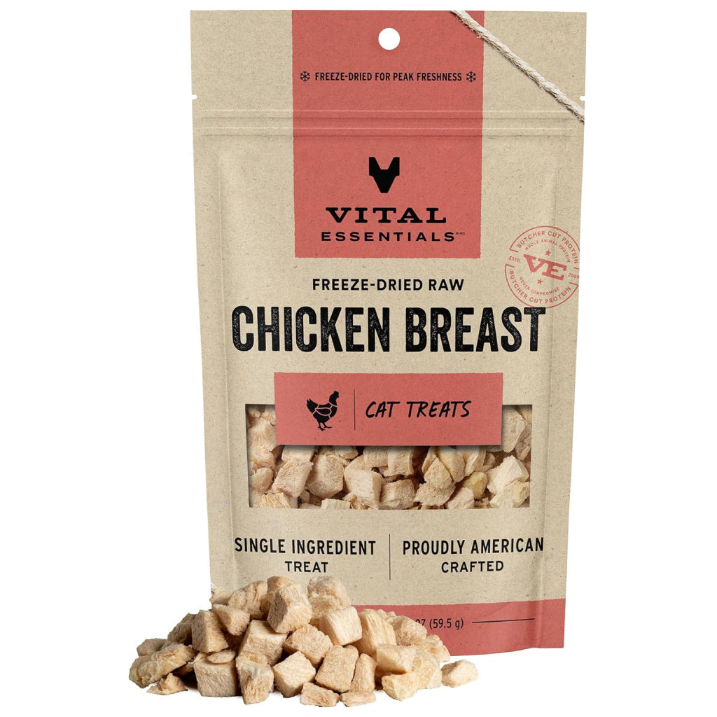 Vital Essentials Freeze-Dried Raw Chicken Breast Treats For Cat