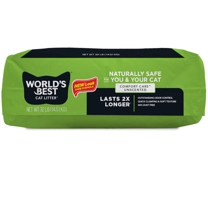 World’s Best Cat Litter Comfort Care Unscented 28 lbs - Cat Litter & Waste Disposal 10