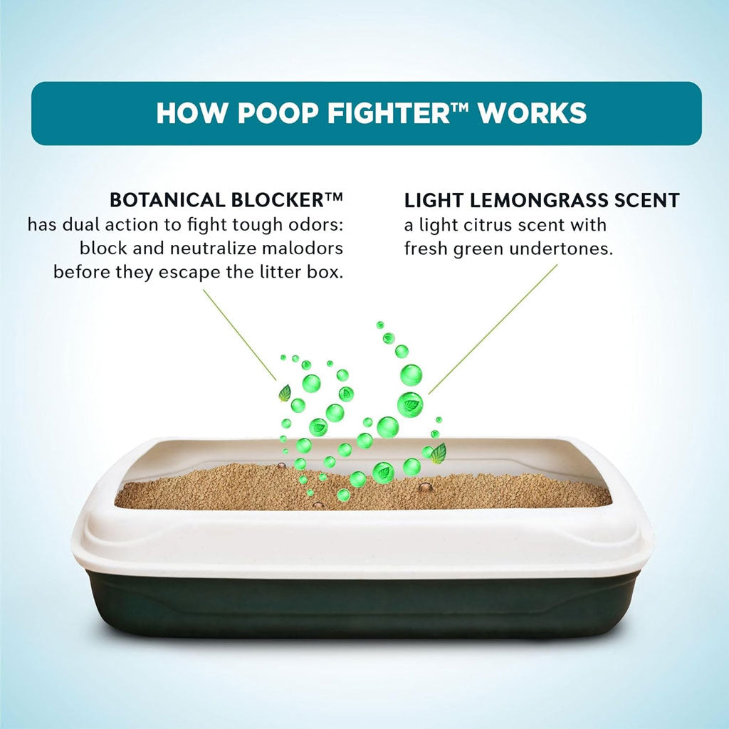 World’s Best Cat Litter Poof Fighter Multiple Cat Light Lemongrass Scent 28 lbs - Cat Litter & Waste Disposal 5