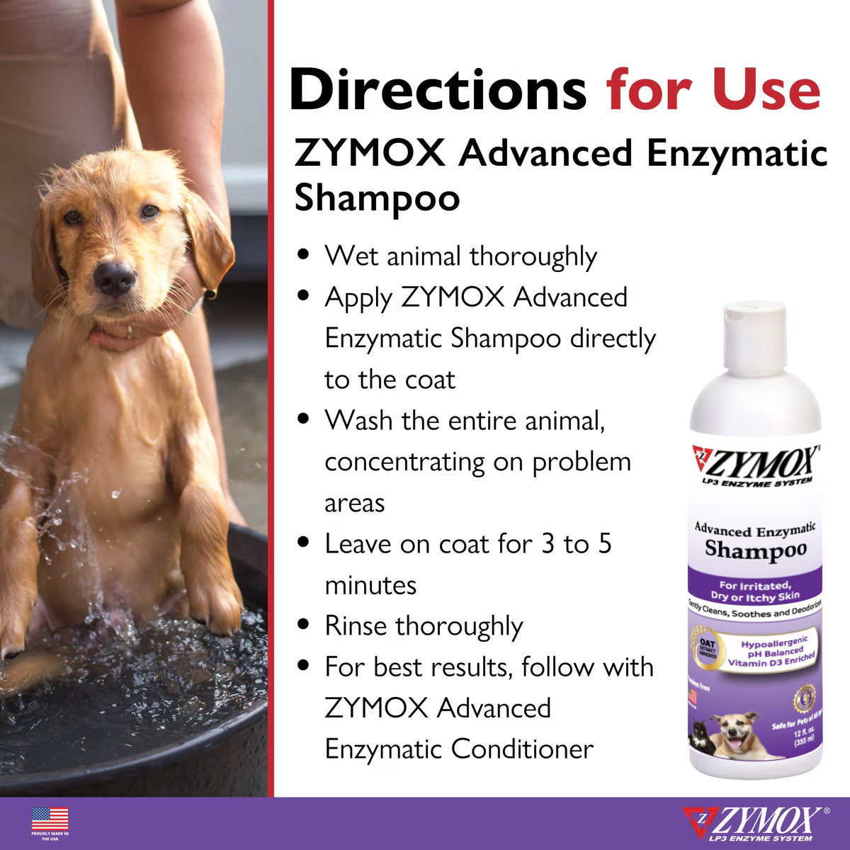Zymox Enzymatic Dog & Cat Shampoo - Dog Grooming 5